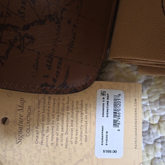 3 pic Set Patricia Nash European map print New with tags - Picture 3 of 11